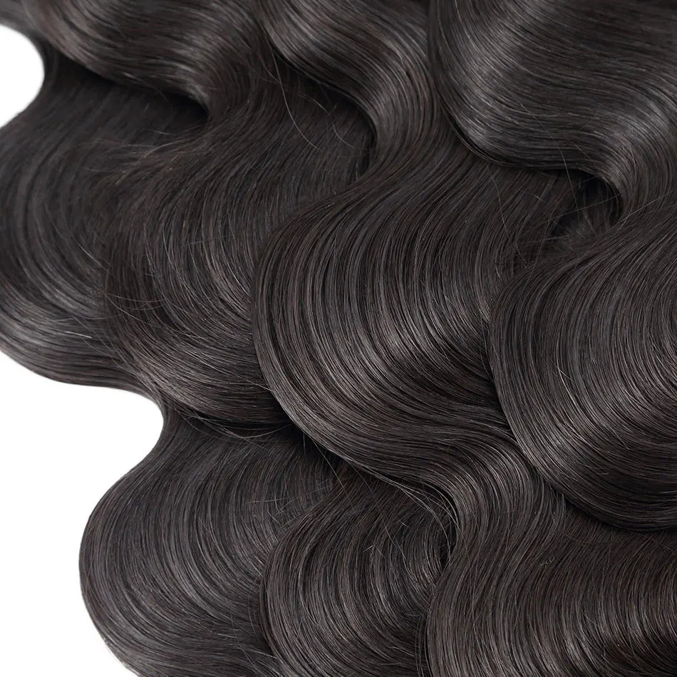 Rosabeauty 30 40 Inch Body Wave 3 4 Bundles Brazilian Remy 100% Unprocessed Human Hair Wavy Double Drawn Bundles Weave Extensions