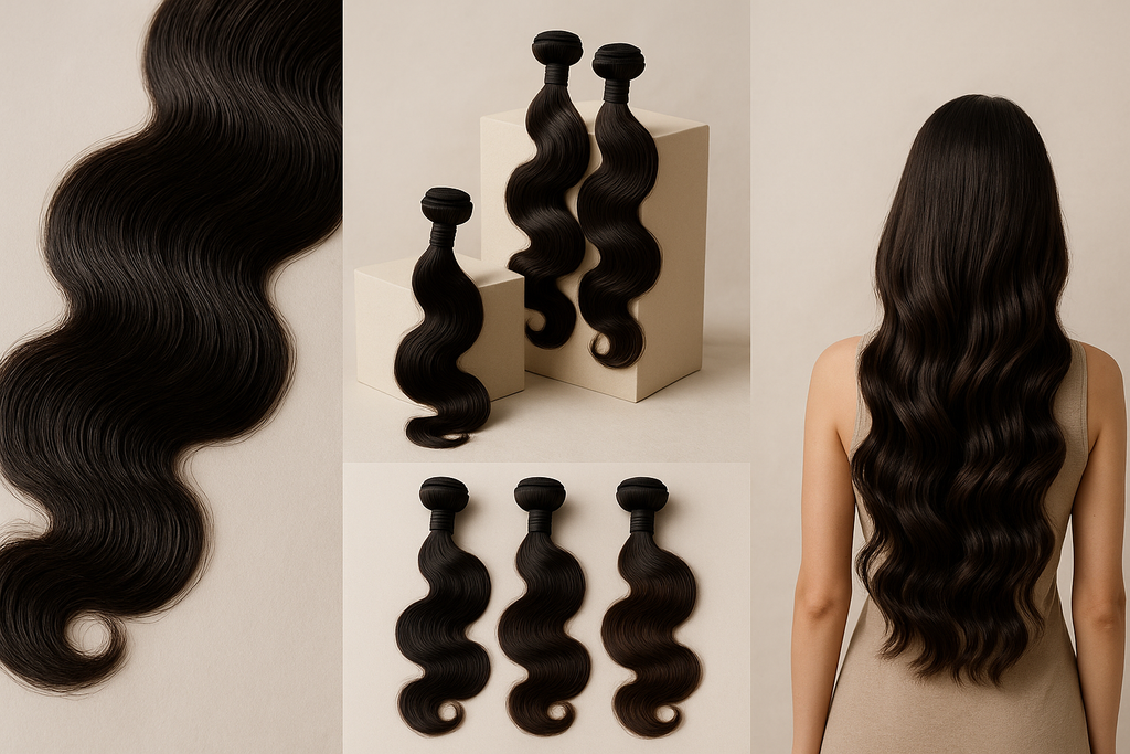 Hair extensions texture and styling variations